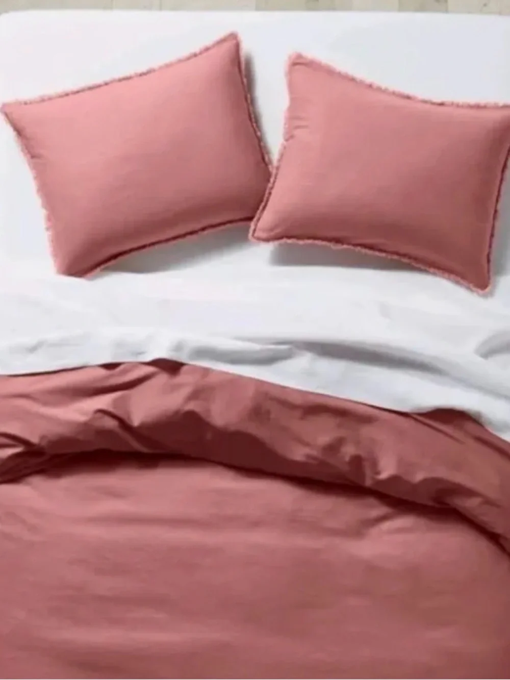 Casaluna King Heavyweight Linen Blend Duvet Set
